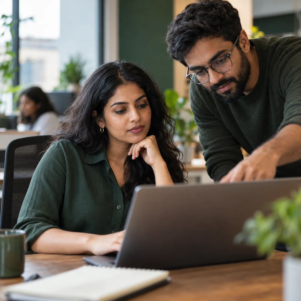 A team exploring an AI product together
